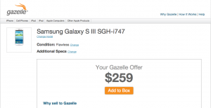 Gazelle Quote Galaxy SIII